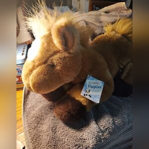 Aurora's Flopsies Stuffed Horse Tan 12 " NWT 2005'